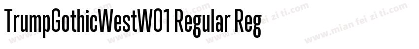 TrumpGothicWestW01 Regular Regular字体转换